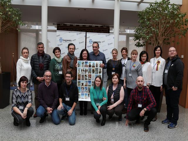 14 profesores europeos que participan en el proyecto de intercambio Erasmus+ ‘Music to all´ con el CEIP Lope de Vega visitan el Ayuntamiento de Leganés