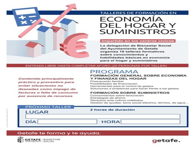 Getafe imparte talleres de economía en el hogar