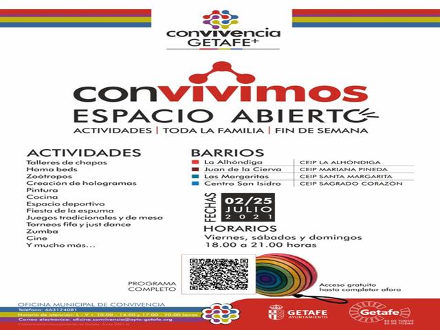 Getafe abrirá los patios de cuatro colegios con actividades para las familias en julio