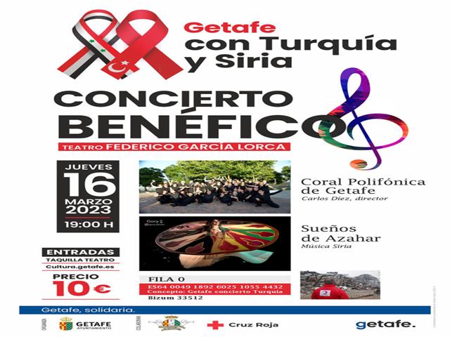 Getafe organiza un concierto benéfico por el terremoto de Turquía y Siria