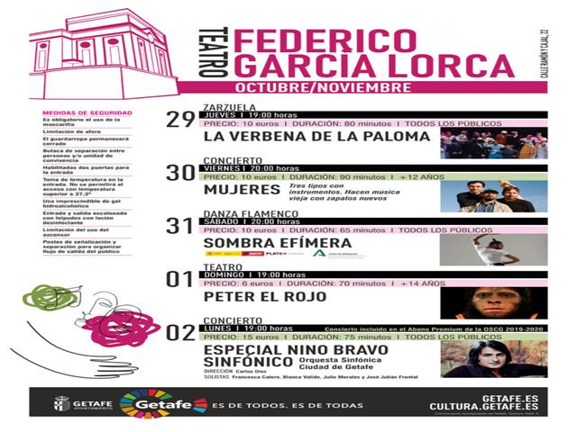 Zarzuela, danza flamenca, teatro y música en directo para disfrutar el fin de semana en Getafe