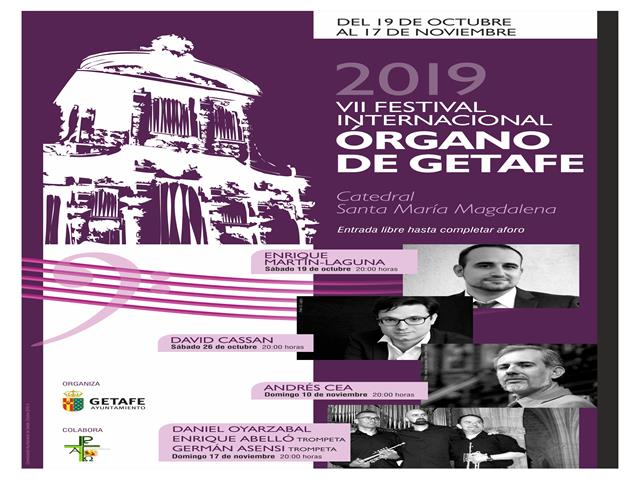 Getafe celebra la VII edición del Festival Internacional de Órgano