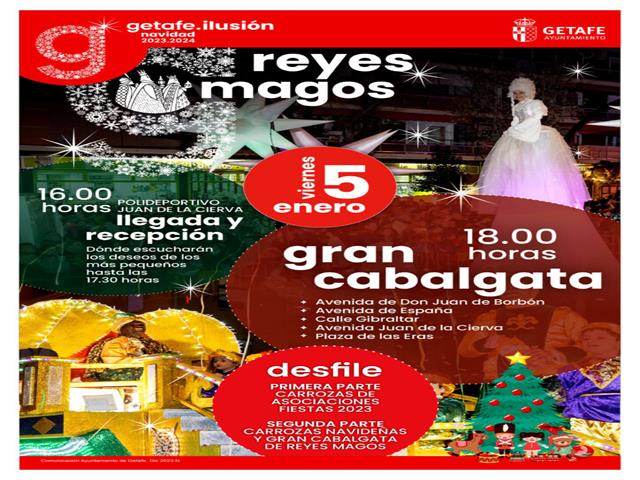 Getafe celebrará la Cabalgata de Reyes con más carrozas de su historia