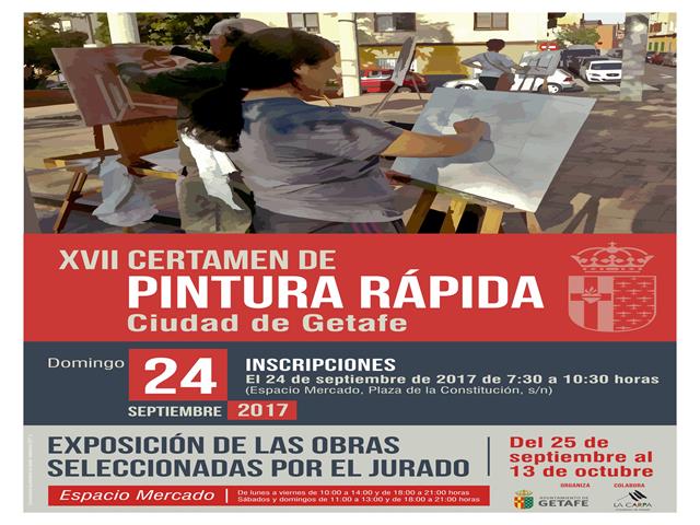 Las calles y plazas de Getafe acogerán el XVII Certamen de Pintura Rápida de la ciudad