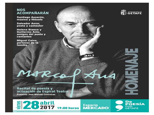 Acto de clausura del festival "De Poesía Por  Getafe"