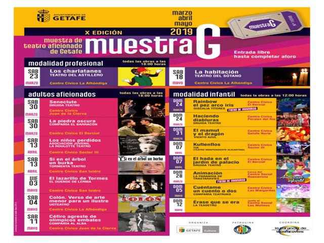 El fin de semana se podrá disfrutar de tres obras de teatro aficionado y una exposición