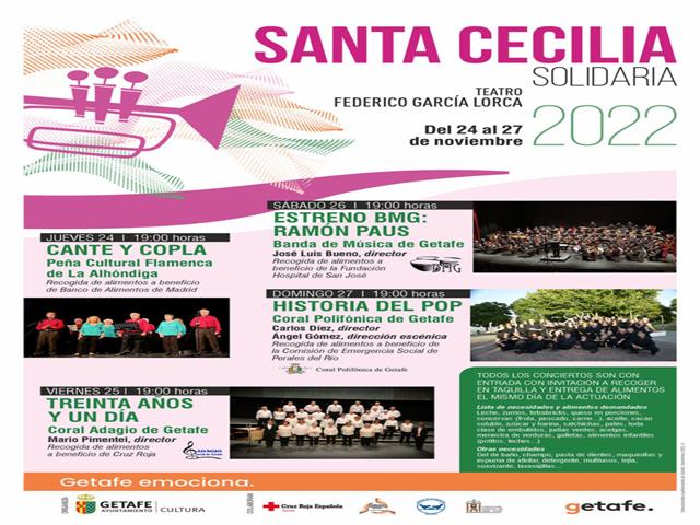 Getafe celebra el Festival de Música de Santa Cecilia con carácter solidario