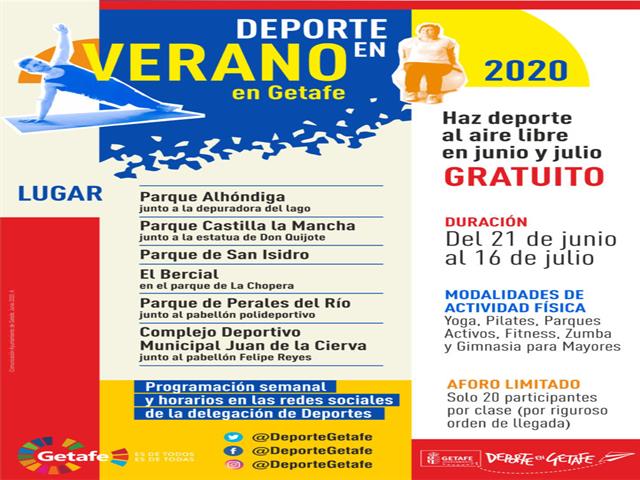 Getafe pone en marcha su programa gratuito ‘Deporte en verano’