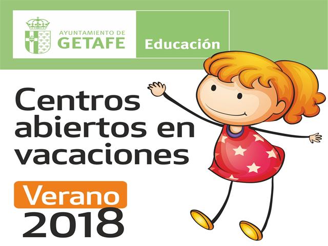 El Ayuntamiento de Getafe abre 12 centros escolares para las vacaciones de verano 2018