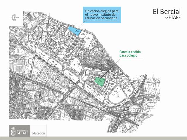 Los vecinos de El Bercial han elegido la parcela situada en la avenida de México para la nueva ubicación del instituto público