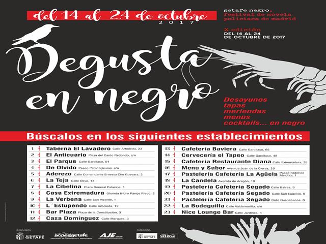 23 establecimientos hosteleros de Getafe participan en la iniciativa gastronómica ‘Degusta en Negro’