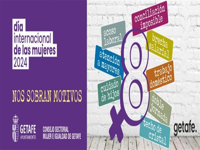 Getafe celebra el Día Internacional de las mujeres con el lema ‘Nos sobran motivos’