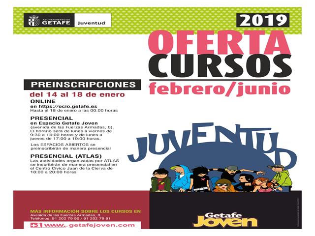 El próximo lunes comienzan las preinscripciones para los Cursos de Ocio y Espacios abiertos de la delegación de Juventud