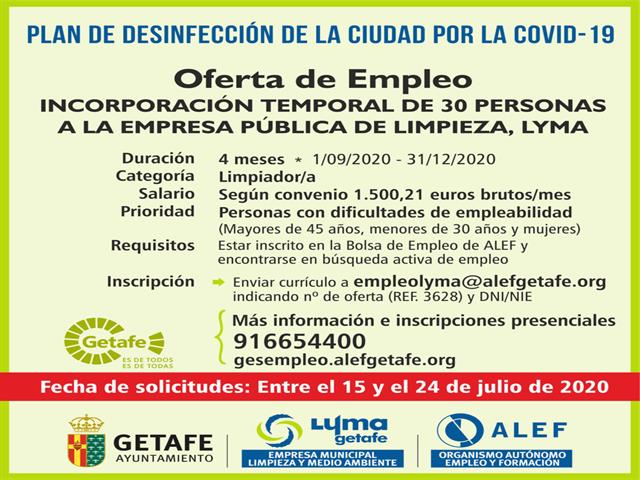 Abierto el plazo de solicitudes para 30 empleos temporales en LYMA