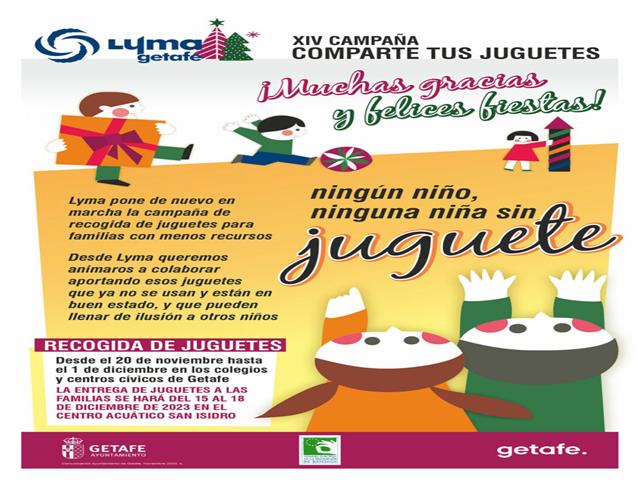 Getafe organiza la XIV campaña ‘Comparte tus juguetes’