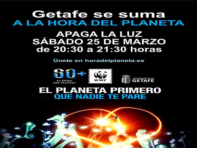 Getafe se suma a la "Hora del Planeta"