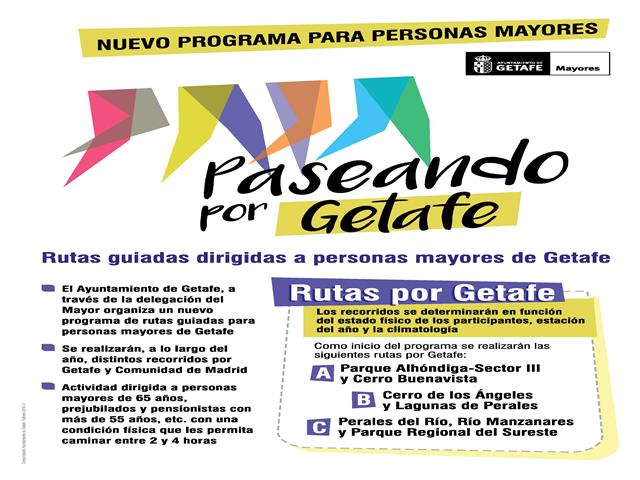 El Ayuntamiento de Getafe promueve la actividad física de los mayores con el nuevo programa ‘Paseando por Getafe’