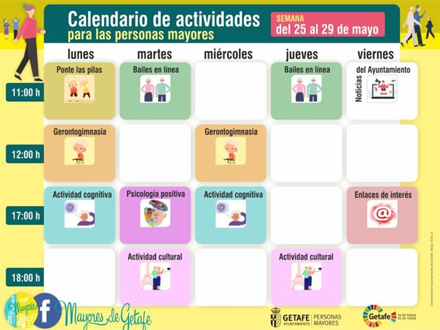 Getafe continúa ofreciendo las actividades de mayores a través del programa ‘Seguimos desde casa’