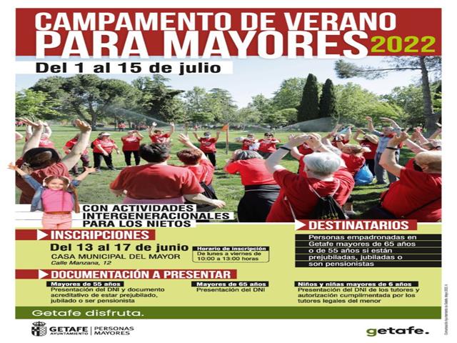 Vuelve el campamento de verano para personas mayores y nietos