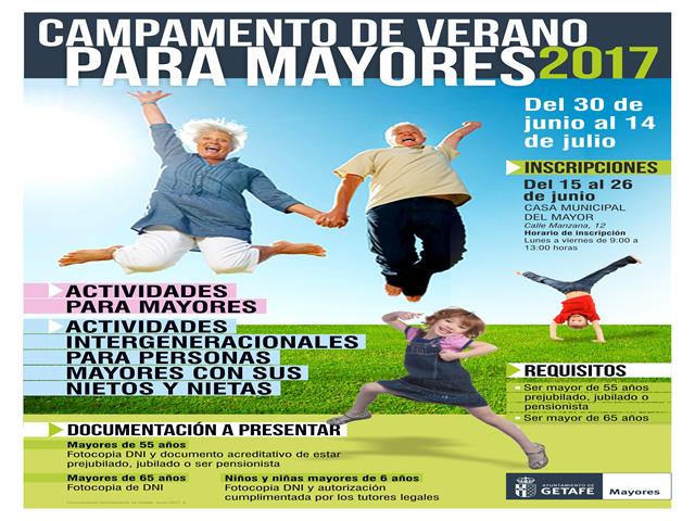 El Ayuntamiento de Getafe organiza por segunda vez el campamento de verano donde los mayores pueden participar con sus nietos