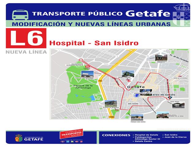 Getafe contará con dos nuevas líneas de autobuses y mejorará otras dos a partir del 20 de octubre