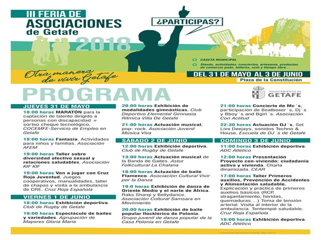 Vuelve la Feria de Asociaciones con actividades, conciertos, artesanía, comercio justo y talleres 