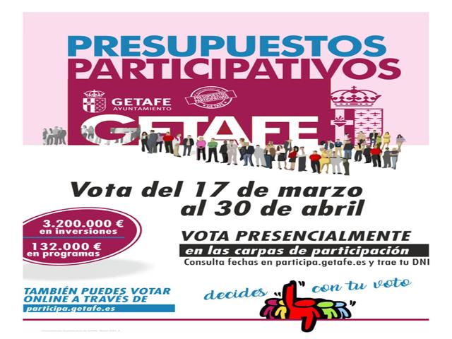 Comienzan las votaciones de Presupuestos Participativos