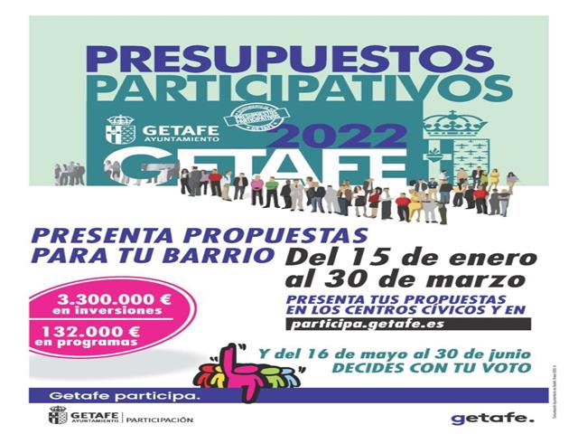 Getafe pone en marcha una nueva edición de los Presupuestos Participativos