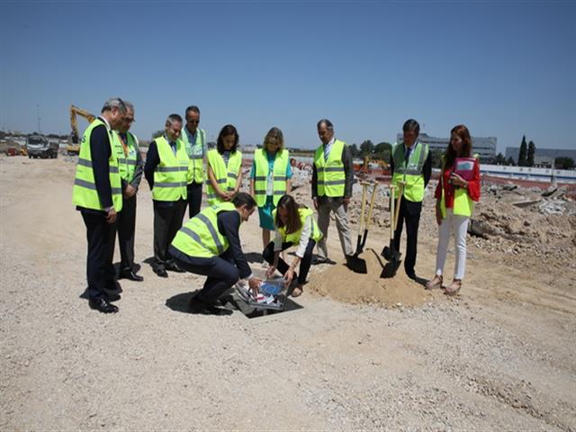 Colocada la primera piedra del Campus Airbus España que trasladará sus oficinas centrales a Getafe