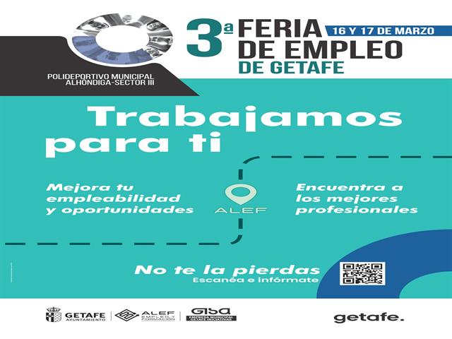 Getafe celebrará una Feria de Empleo y Emprendimiento el 16 y 17 de marzo