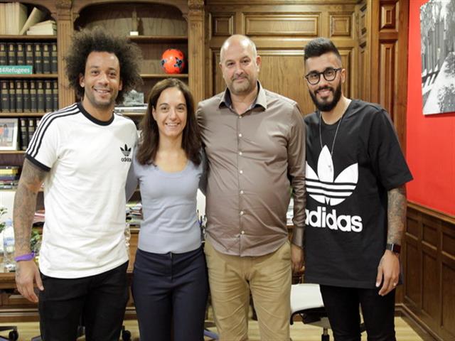 Marcelo y Caio desarrollan una nueva escuela de fútbol con niños becados por el Ayuntamiento