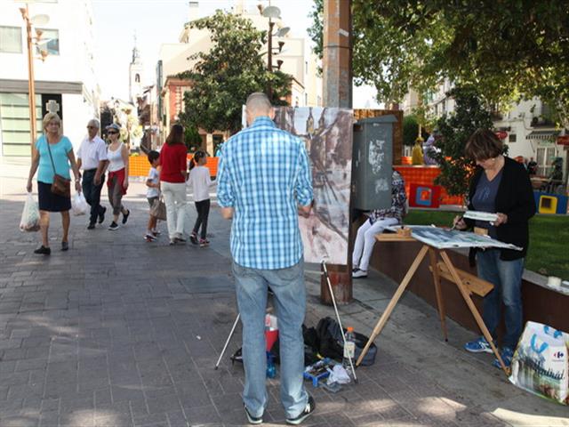 Pablo Rubén López primer premio del XVII Certamen de Pintura Rápida 'Ciudad de Getafe'
