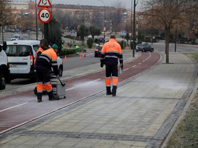 Getafe comienza a repartir 30.000 kilos de sal ante el riesgo de nevada