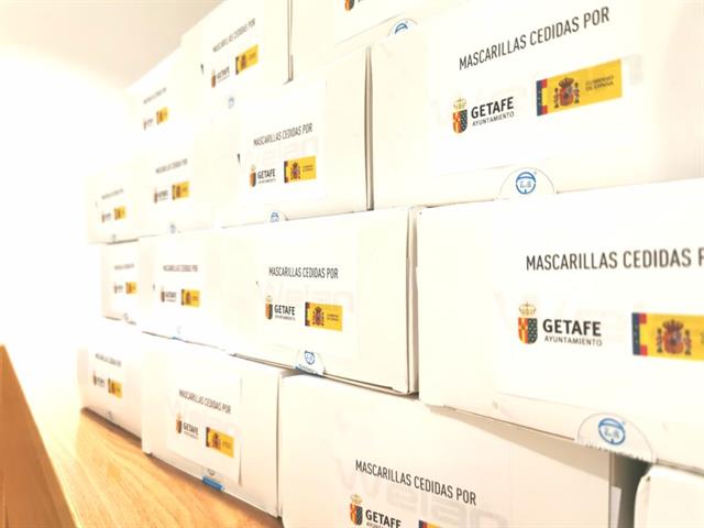 Getafe reparte otras 50.000 mascarillas a familias vulnerables