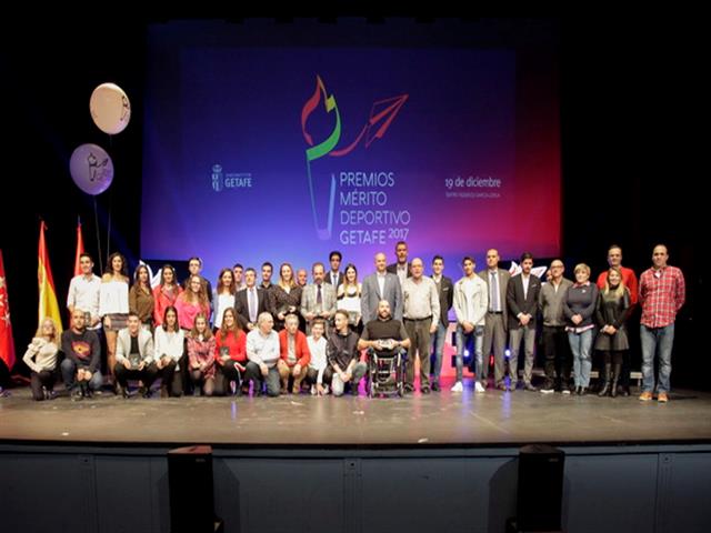 Deportistas y entidades de Getafe homenajeados en la gala de los Premios al Mérito Deportivo