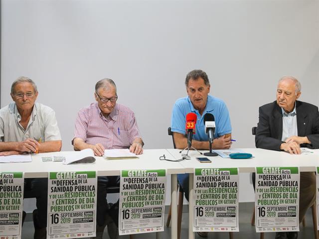 La Plataforma de Mayores de Getafe inicia movilizaciones en defensa de la Sanidad Pública y la construcción de residencias públicas y un centro de día