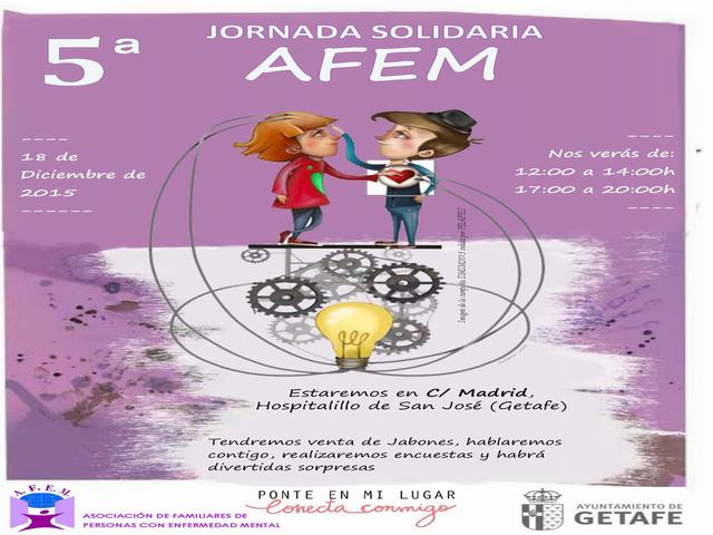 AFEM celebra su '5ª jornada solidaria' el viernes 18 de diciembre