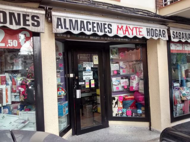 ALMACENES MAYTE, ROPA DE HOGAR, INSTALACIÓN Y CONFECCIÓN DE CORTINAS, TAPICERÍA