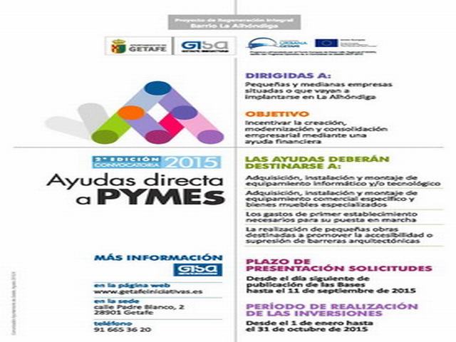 El Ayuntamiento de Getafe destina 80.000 euros en ayudas directas para PYMES en La Alhóndiga