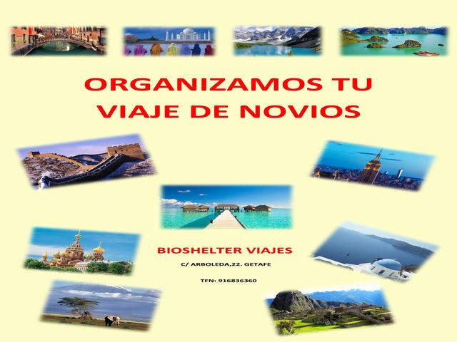 BIOSHELTER VIAJES, AGENCIA DE VIAJES EN GETAFE, BILLETES DE AVIÓN, VUELOS BARATOS, CIRCUITOS, CRUCEROS, VIAJE DE NOVIOS