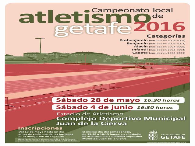 El estadio de atletismo Juan de la Cierva acogerá una nueva edición del Campeonato Local de Atletismo