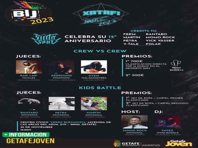 Cita con el break dance en Getafe con la VI edición de la Xatafi Battle