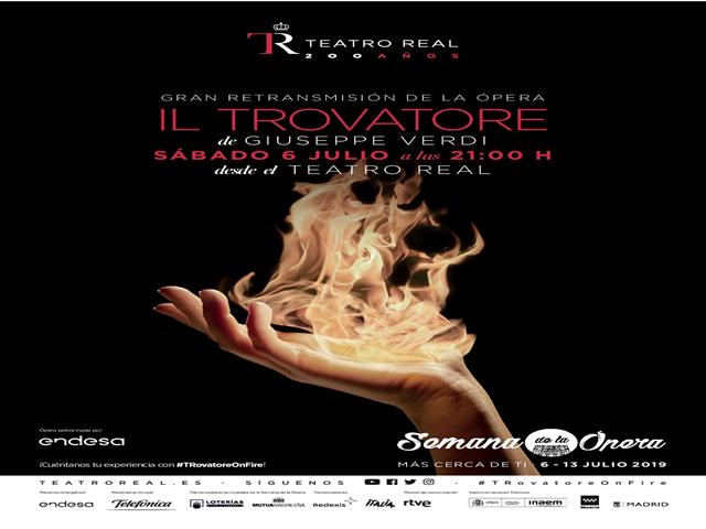 Una pantalla gigante en la plaza de la Constitución ofrecerá la retransmisión de la ópera ‘Il Trovatore’ desde el Teatro Real