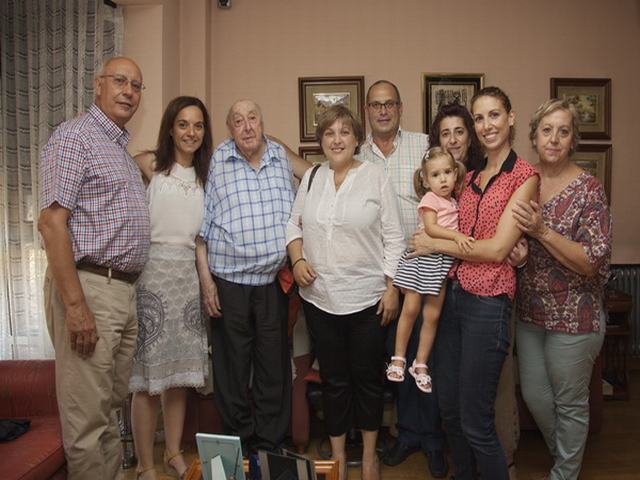 Andrés Díez recibió a la alcaldesa con motivo de su centenario