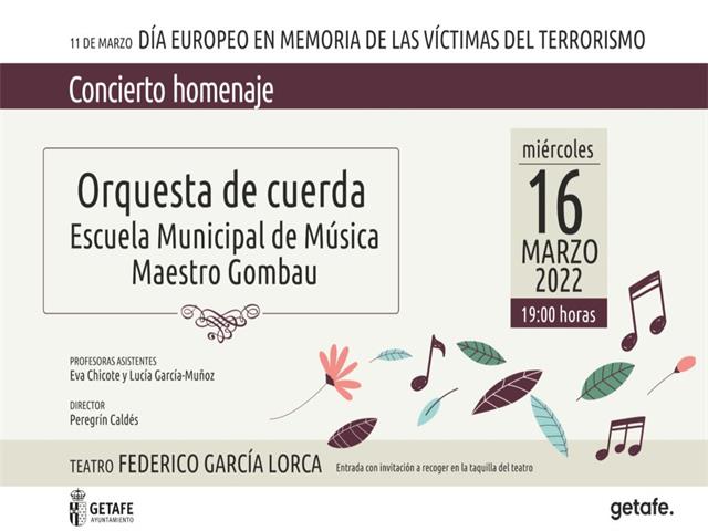 Concierto Homenaje por las Víctimas del 11-M y el Día Europeo contra el Terrorismo