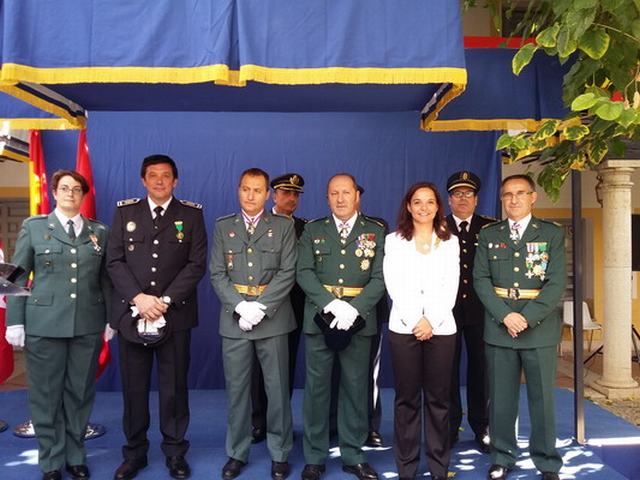 La alcaldesa de Getafe, asistió al acto institucional de conmemoración de la festividad de la Virgen del Pilar, patrona de la Guardia Civil