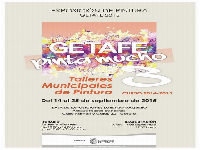 Se abre la exposición ‘Getafe Pinta Mucho 3’, una muestra de los trabajos realizados por los alumnos de talleres de dibujo y pintura organizados por el Ayuntamiento