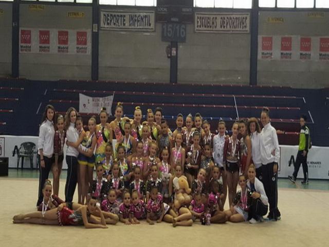 Las gimnastas del C.D.E. Rítmica Getafe se proclaman campeonas de la Comunidad de Madrid