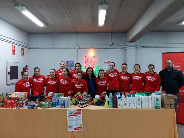 Getasur recoge 400 kilos de alimentos y productos de higiene en una jornada solidaria y deportiva