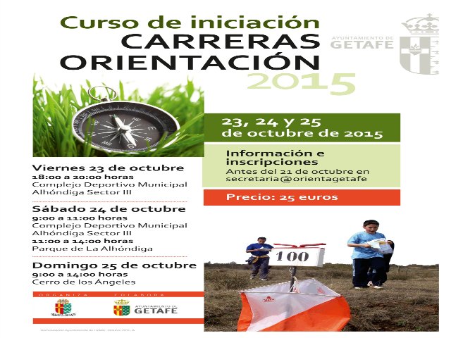 Diversos espacios de Getafe serán este fin de semana escenarios de un curso de iniciación a las carreras de orientación